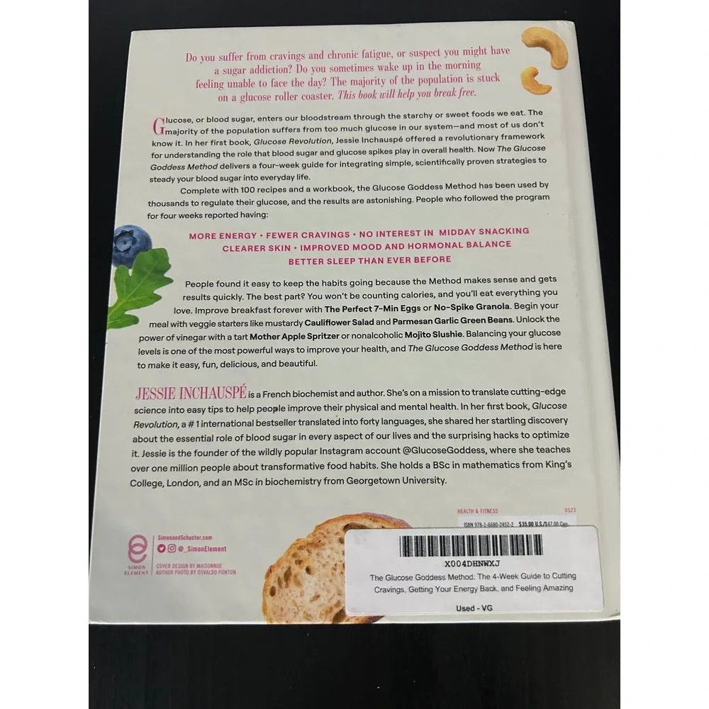 Cookbook The Glucose Goddess Method 4-Week Guide Jessie Inchauspe Health Recipes